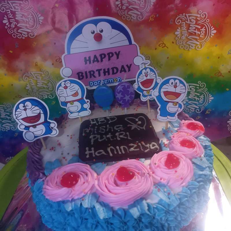 Jual kue ulang tahun doraemon di Seller AR cake - Pakulonan, Kota