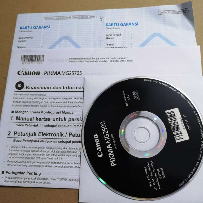 Jual Cdrom Driver Canon Mg2500 Installer Mg2570s Mg2577s Kartu Garansi
