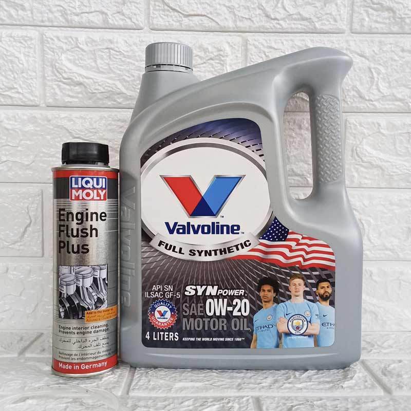 Jual Valvoline Syn Power 0W20 Paket Motor Oil + Liqui Moly Engine