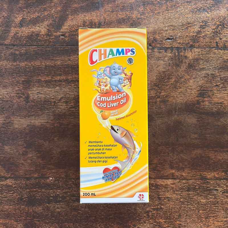 Promo Champs Emulsion Cod Liver Oil Suplemen Anak Rasa Jeruk 200ml