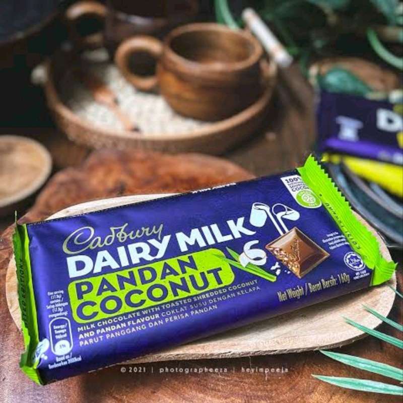 Jual CADBURY DAIRY MILK PANDAN COCONUT 160 GR di Seller FOOD AND SUCH