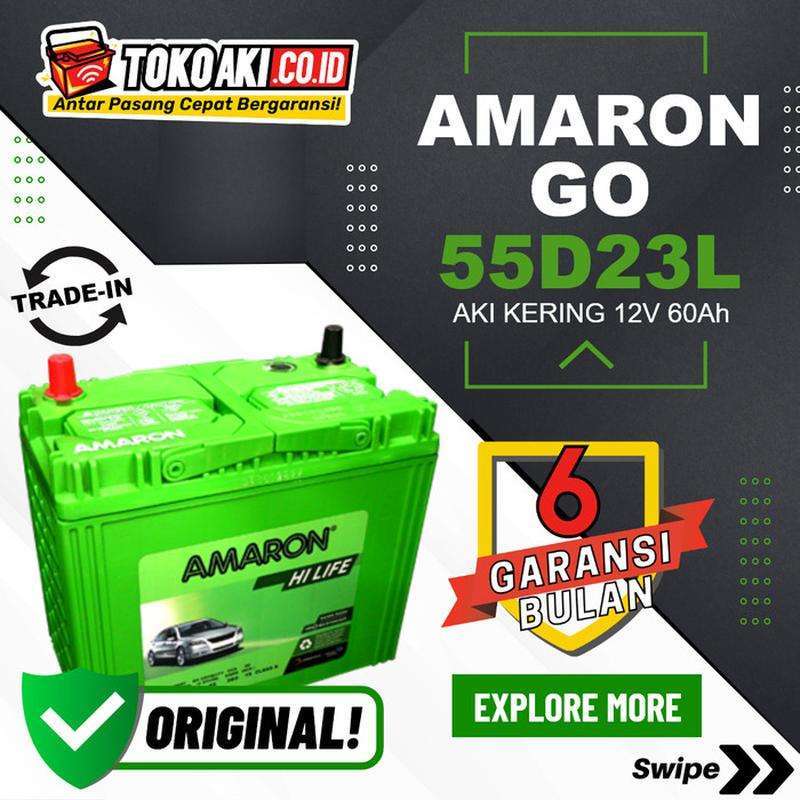 Jual Aki Nissan Serena (2012-2018) - AMARON GO 55D23L - 60Ah di Seller