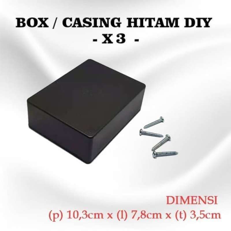 Jual Box x3 box plastik box elektronik elektronika Kotak Casing Plastik