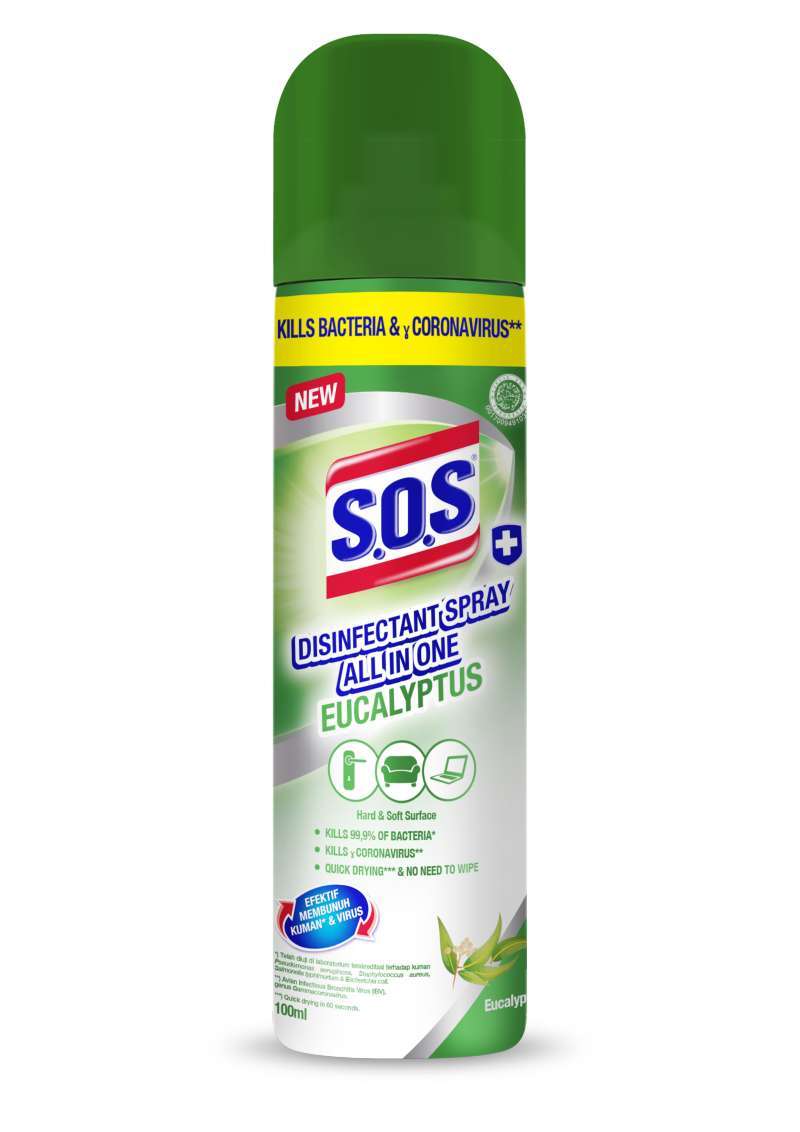 Promo SOS Eucalyptus Disinfectant Spray All in One 100 mL di Seller