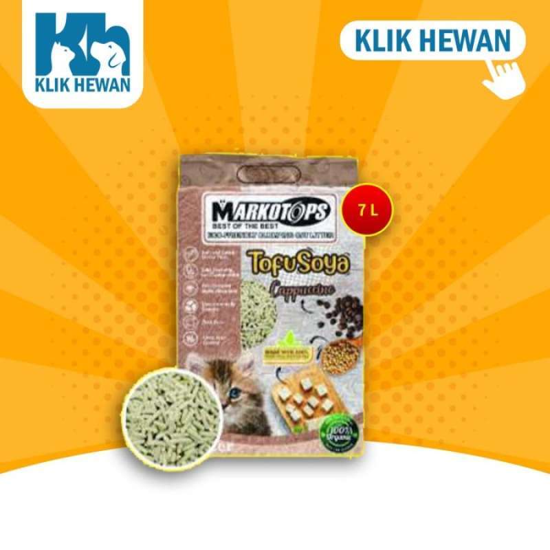 Promo Markotop Soya Tofu Clump Cat Litter 7 Cat Litter Pasir Kucing