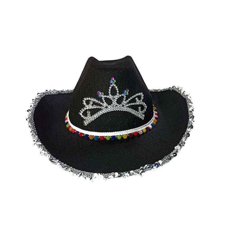 Jual Fashion Cowboy Hat Party Favors Wild West Cowgirl Costume Dress up