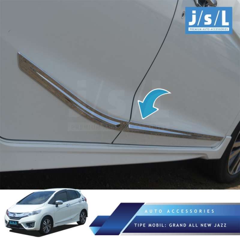 Jual Grand All New Jazz List Samping Jsl/side Body Molding Chrome Di