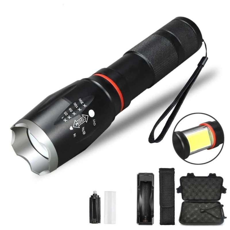 Promo TaffLED Senter LED Super Terang Police Swat Flashlight Torch Cree