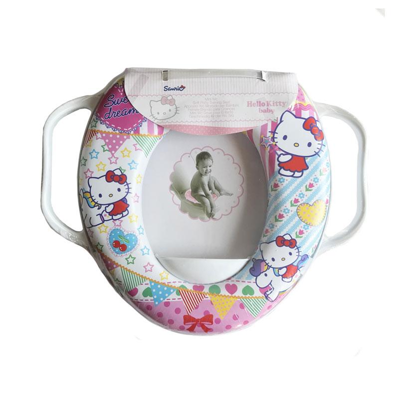 Jual Soft Baby Hello Kitty 2 Handle Soft Potty Seat Ring Toilet