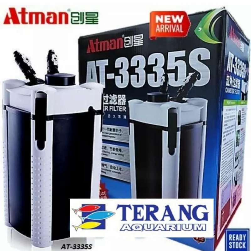 Jual filter canister atman 3335s external filter kolam koi aquarium di