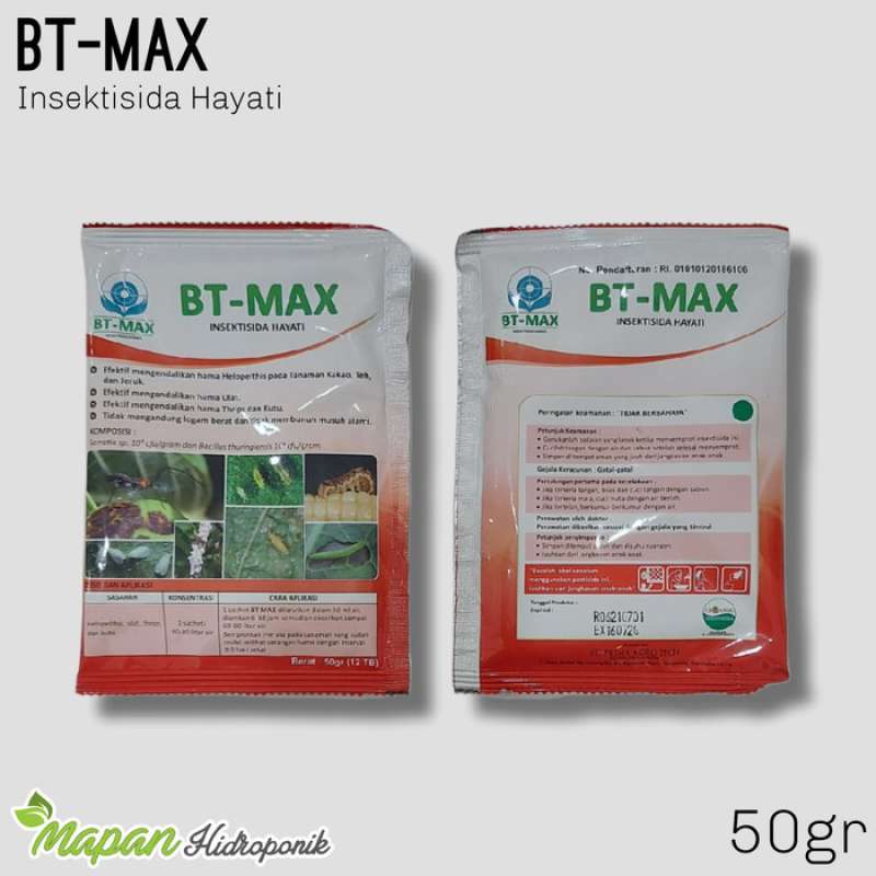Promo Bt Max 50 Gram Bio Insektisida Hayati Ulat Thrips Dan Kutu Daun ...