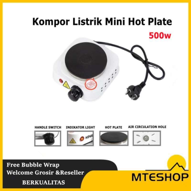 Promo Kompor Listrik Mini Hot Plate Electric Cooking 500W Putih