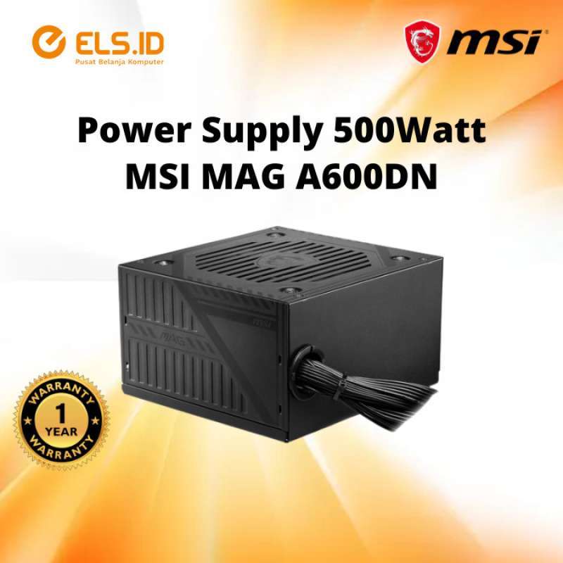 Jual Power Supply 600Watt MSI MAG A600DN 80 Plus di Seller ELS Computer