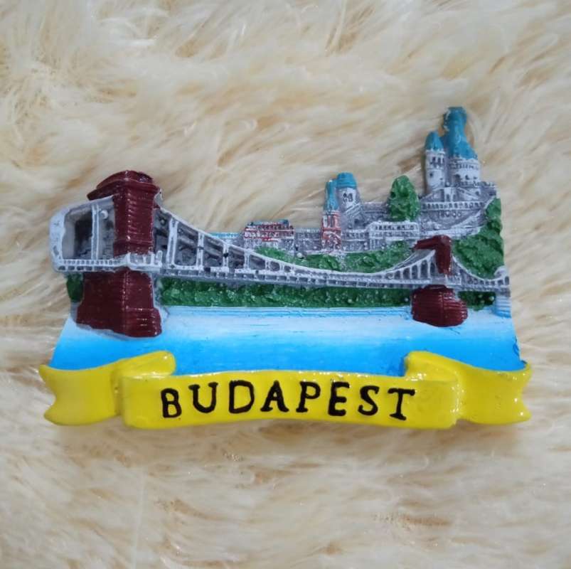 Promo Fridge Tempelan Kulkas Souvenir Negara Hungaria Hungary Budapest Jembatan Bridge
