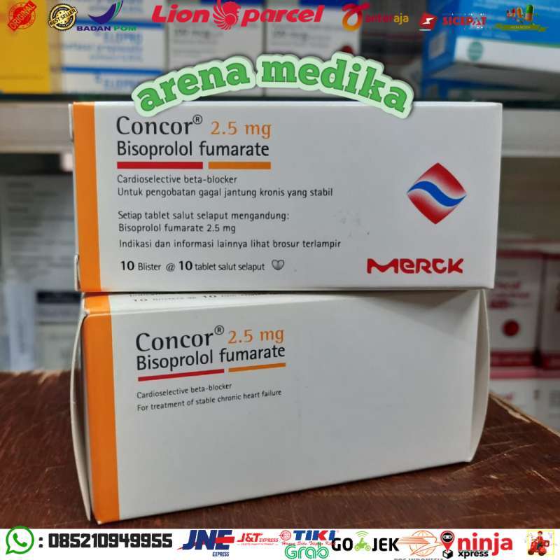 Jual Concor 2.5 Mg 100 Tablet Per Box Original Di Seller Twin Medica