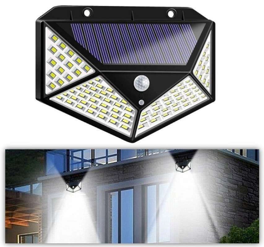 Jual Lampu Taman 100 Led Solar Tenaga surya UV Matahari Motion Sensor
