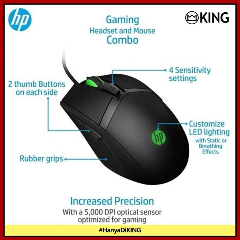 Jual Hp Mouse Gaming Pavilion 300 Resmi Di Seller King Laptop Official ...