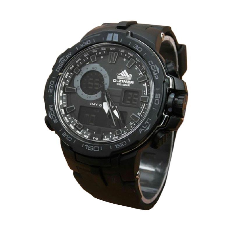 Jual D-ziner dz017 Dual Time Jam Tangan Pria water 