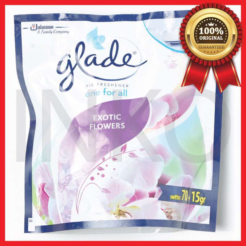 Jual Glade Exotic Flower Air Freshener One Pouch for All Pengaharum