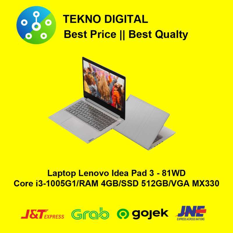 Jual Laptop Lenovo Idea Pad 3 - 81WD - Core i3-1005G1