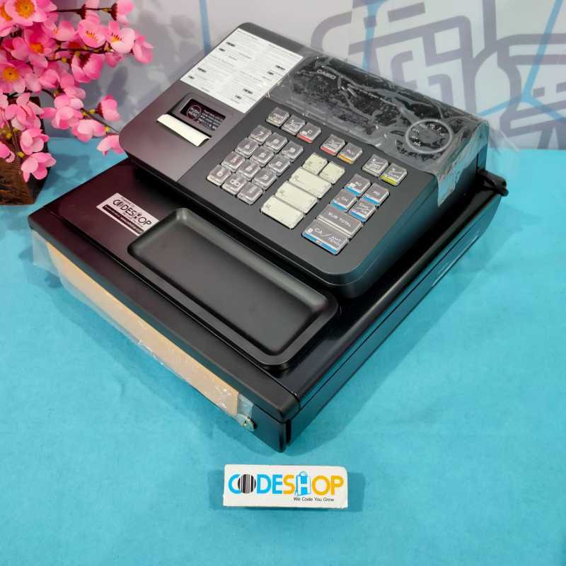 Jual CASHREGISTER KALKULATOR KASIR CASIO SES10 HITAM di Seller