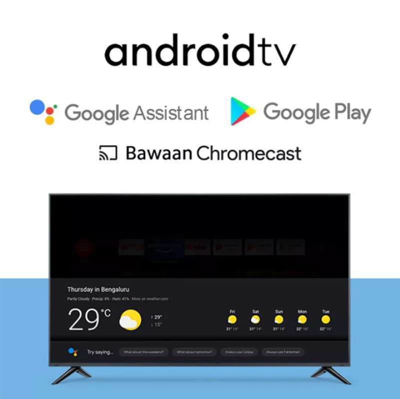 Jual Xiaomi Mi TV 4 Bezel-Less Smart TV [32 Inch/ Android