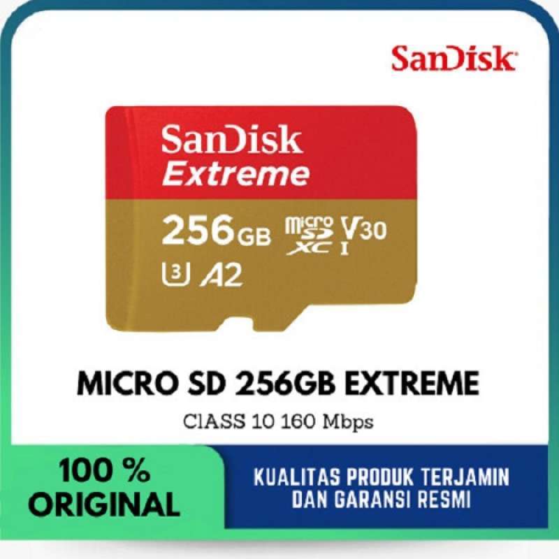 Jual Sandisk Extreme Micro Sd Uhsi 256gb 160mb/s Original Di Seller Mazz99 Cengkareng Barat