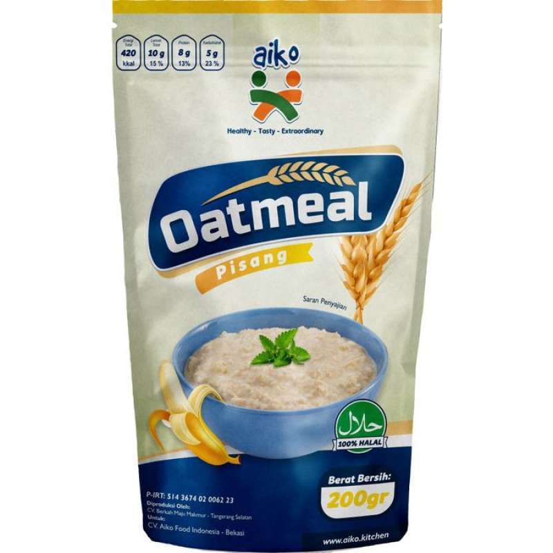 Promo Oatmeal Aiko Pisang Banana Makanan Untuk Bayi Hingga Dewasa Baik