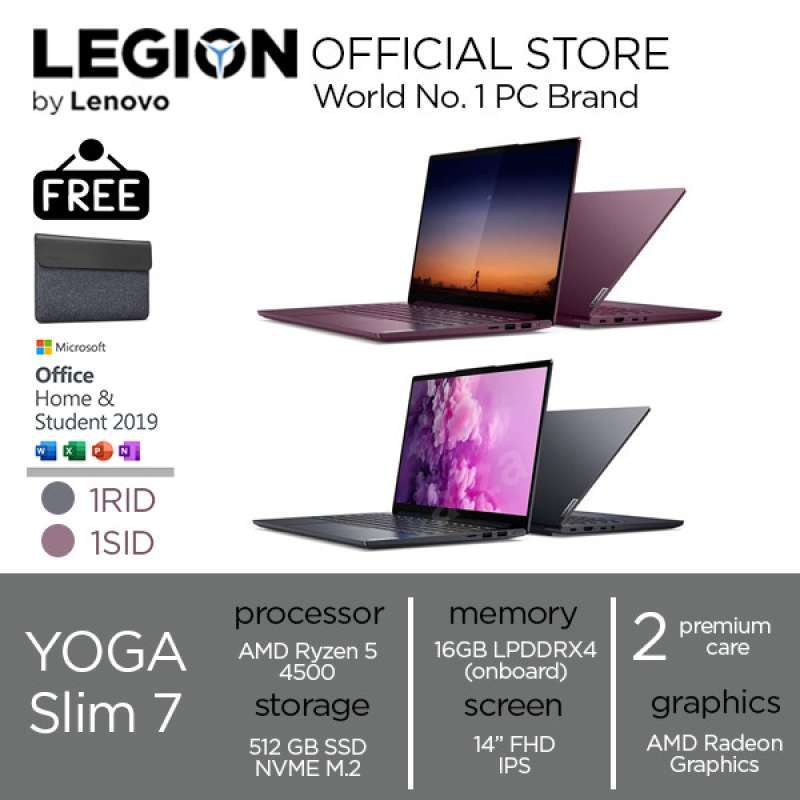 Lenovo Yoga slim 7 14ARE05 (Ryzen 5 4500U - 8Go RAM) très bon état