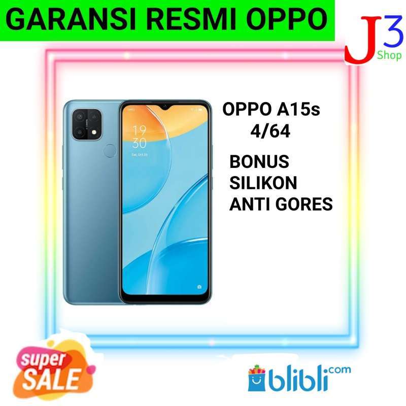 âˆš Oppo A15s 4/64 New Garansi Resmi Oppo Terbaru Agustus 2021 harga