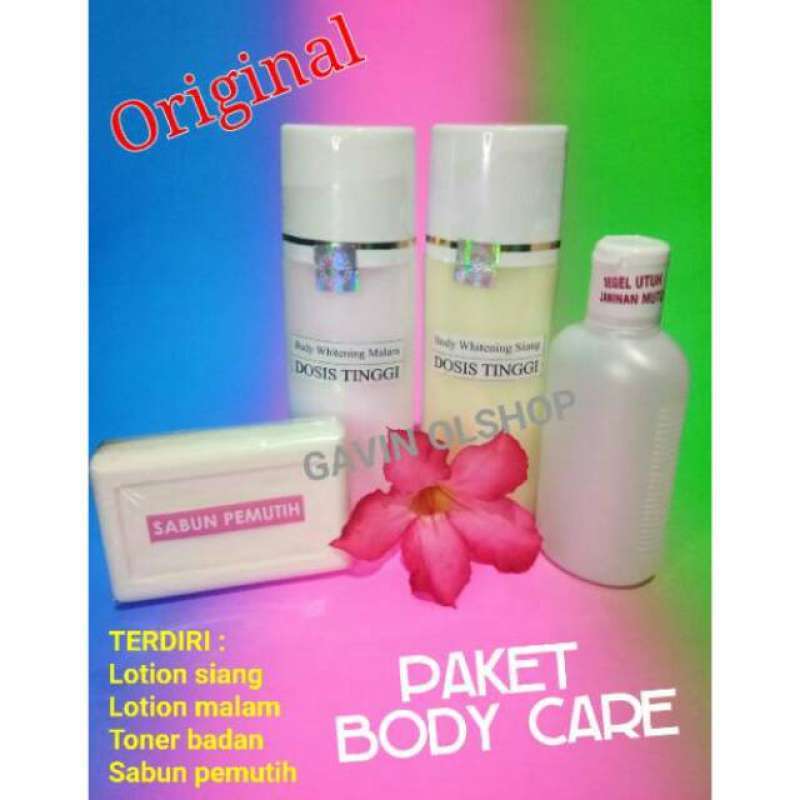 Jual PAKET BODY CARE HB WHITENING HB BODY LOTION ORIGINAL HB