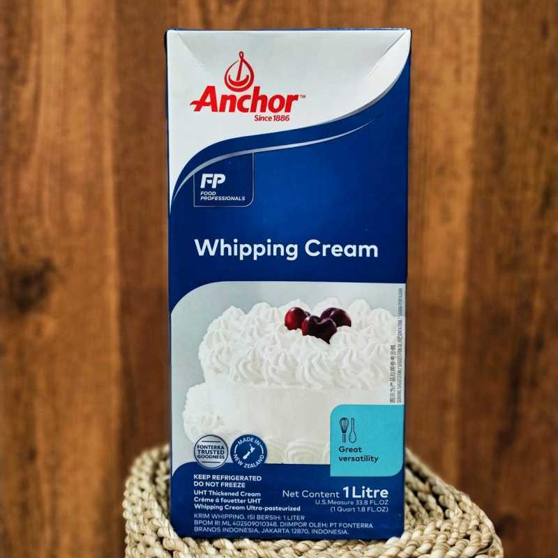Gambar whipping cream Merk Anchor di Indomaret