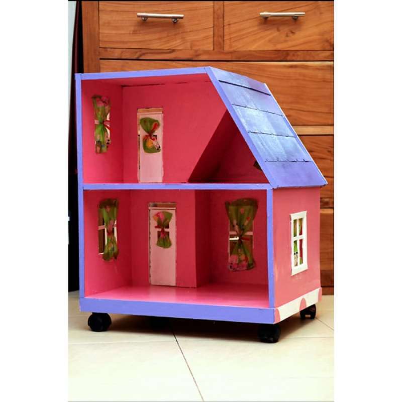 Cara Membuat Rumah Rumahan Barbie Dari Kayu / 45cm x 40cm