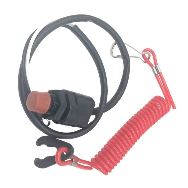 Promo NEW BOAT OUTBOARD ENGINE MOTOR STOP SAFETY KILL SWITCH &TETHER