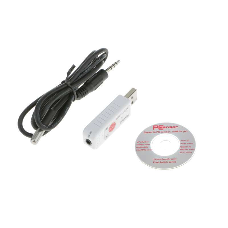Promo USB Temperature Sensor Data Log Test Thermometer Black + Blue ...
