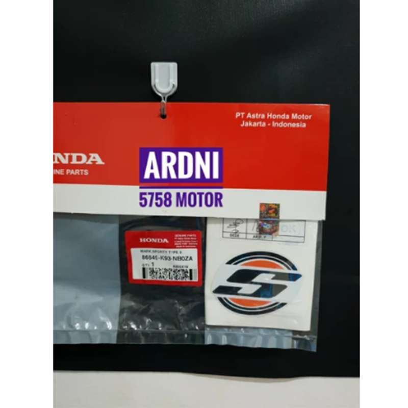 Jual Mark Sticker Stiker Label Logo Lambang Scoopy Sporty Putih Ori ...