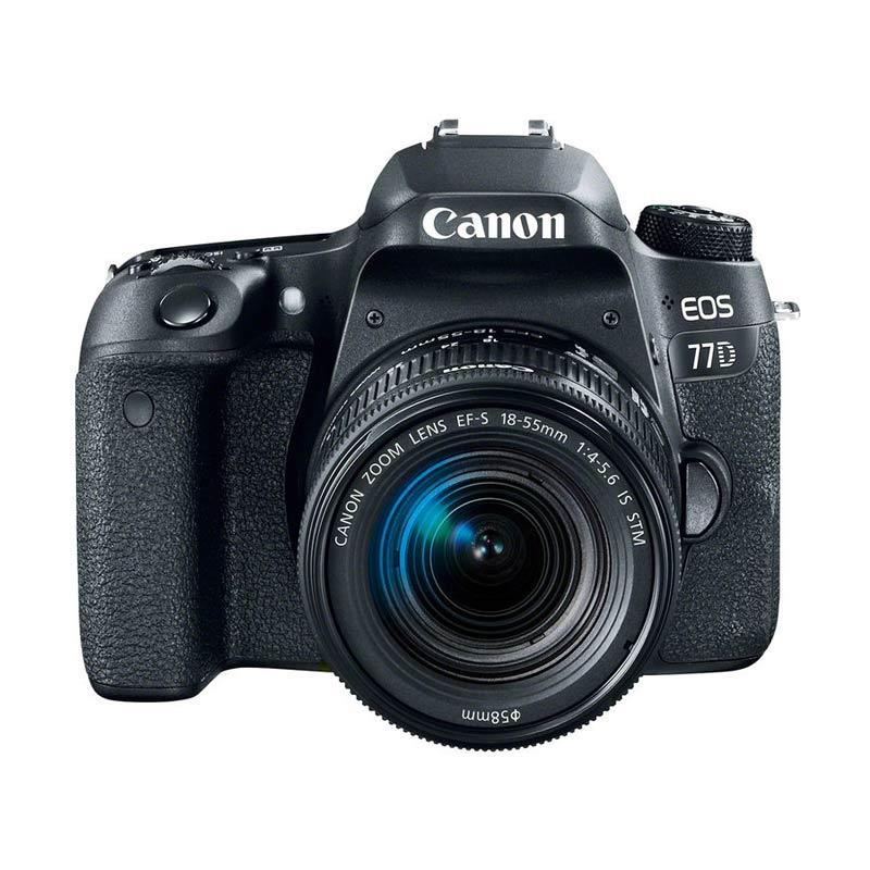 jual canon eos 77d kit 18 55mm is stm kamera dslr black jual canon eos 77d kit 18 55mm is stm kamera dslr black