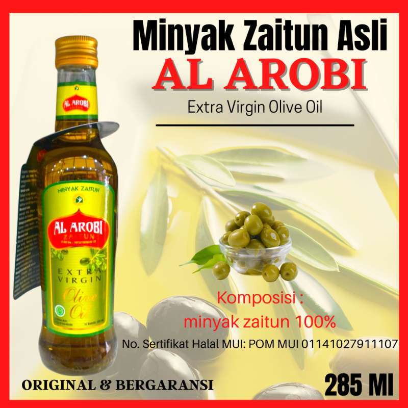 Jual Minyak Zaitun Asli Al Arobi Jaitun Olive Oil 285ml Extra Virgin