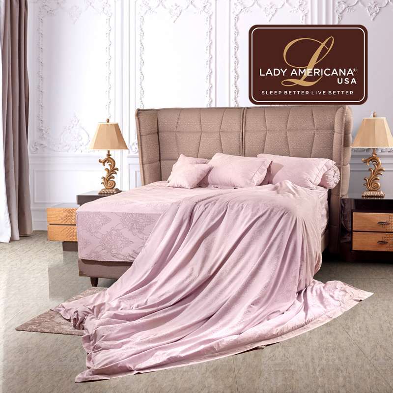 Jual Lady Americana Bed Sheet Barbara (Purple) 180 X 200 di Seller