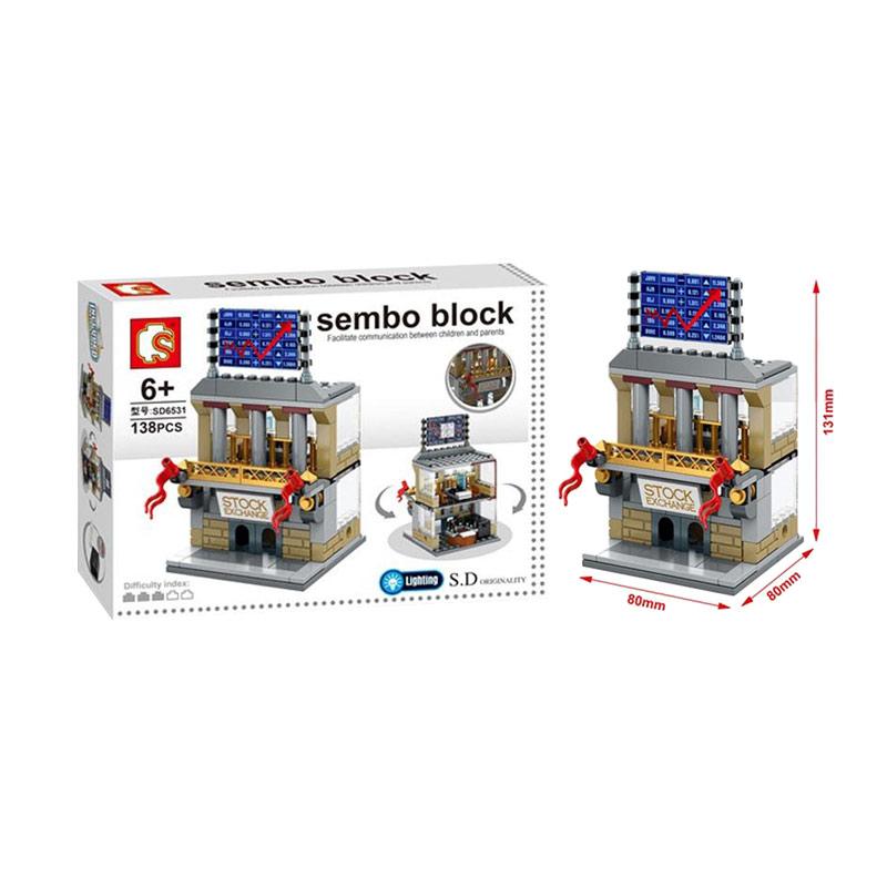 Jual Sembo Sd6531 Stock Exchange Mainan Mini Blocks Mainan 
