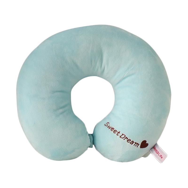 Jual Miniso Solid Color U shaped Pillow Bantal Leher