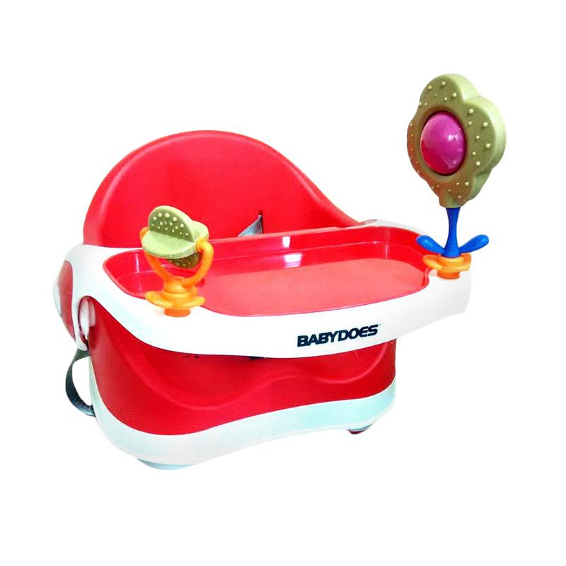 Jual BabyDoes BD7340 Booster Seat Kursi Makan Bayi - Red 