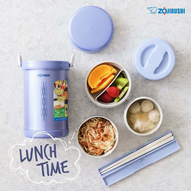 Promo Zojirushi Set Tempat Makan Slnc09 Aa Ungu [3 Susun] Diskon 15