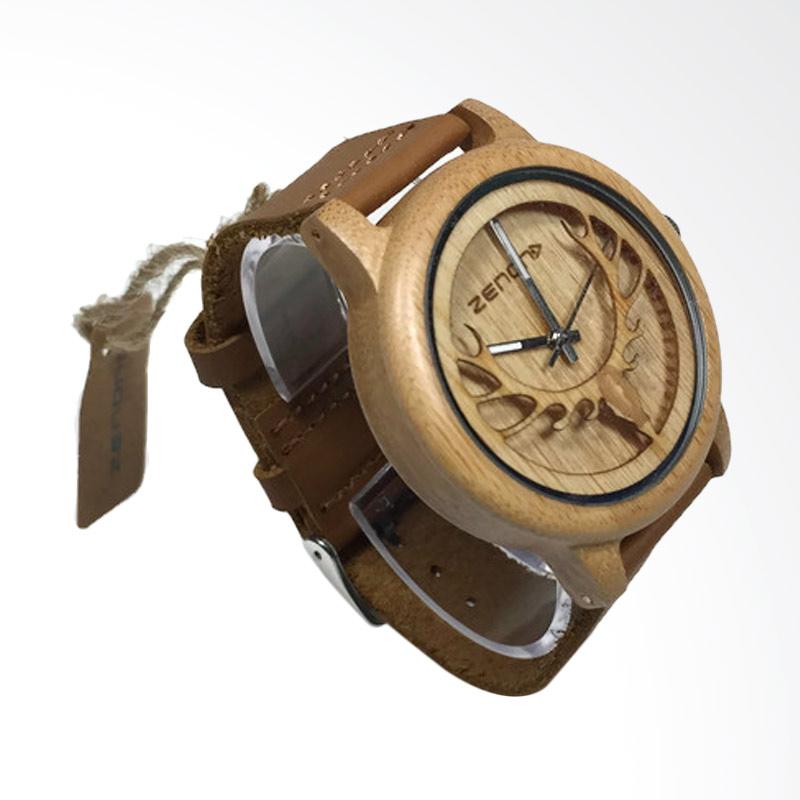 Jual ZENON Premium Real Bamboo Wooden Jam Tangan Kayu Pria