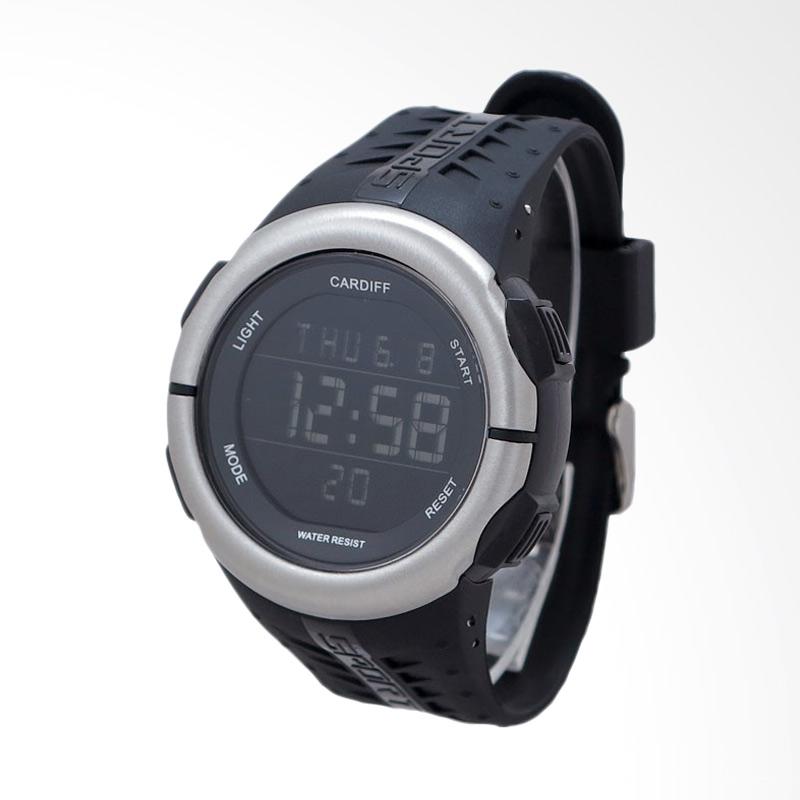 Jual CARDIFF Jam Tangan Pria - Black [LCD C 201] Online 