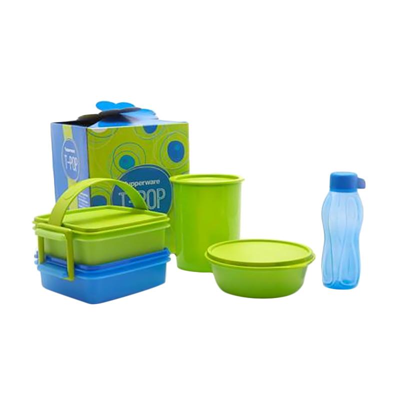 jual tupperware t pop set peralatan makan green blue harga kualitas terjamin jual tupperware t pop set peralatan makan green blue harga kualitas terjamin