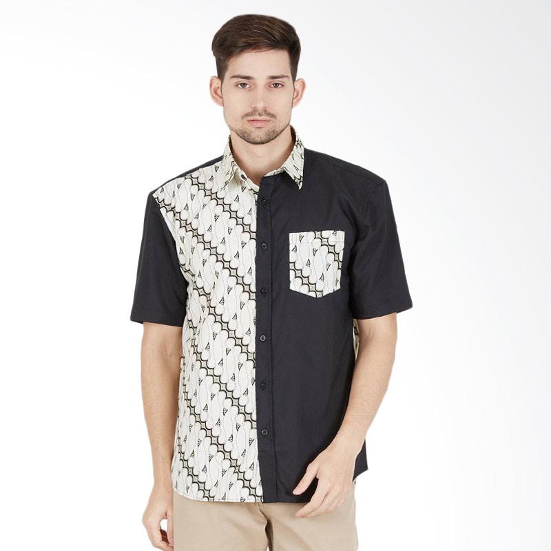 jual enzy batik shirt parang kemeja batik pria black jual enzy batik shirt parang kemeja batik pria black