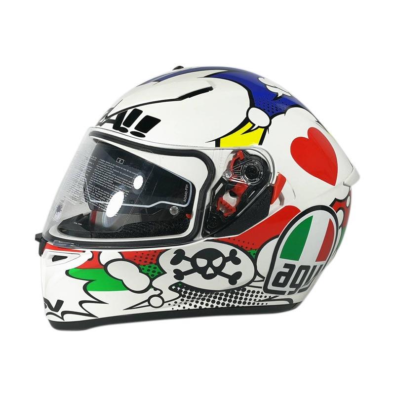 Jual AGV K3 SV Comic Double Visor Helm Full Face + Free Pinlock L di
