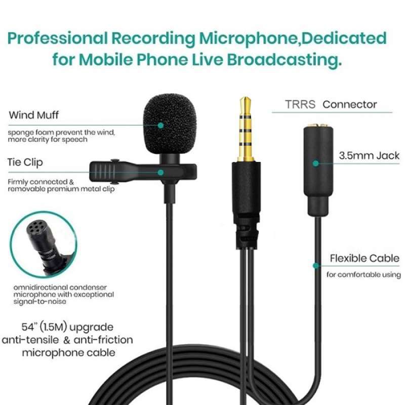 Microport Mic Jual Microphone With Port Out Audio Splitter Original Di Seller ...
