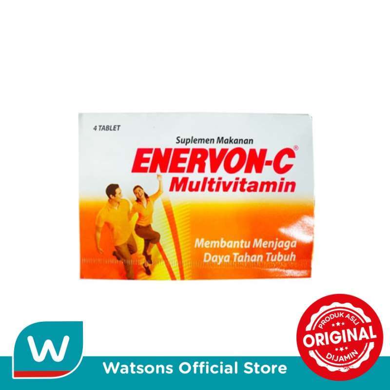 Jual Enervon C Multivitamin [1 Amplop/ 4 Tablet] Di Seller Watsons Official Store Warehouse